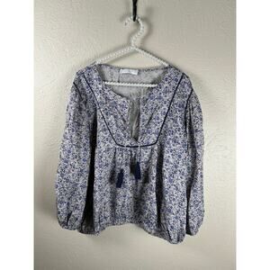 Lucky Brand Blouse Size XXL Long Sleeve Flouncy Cottage Fairy Loose Fit Shirt